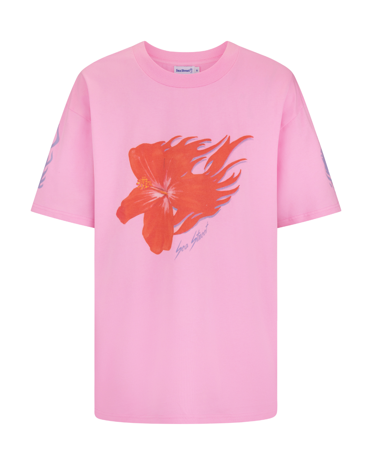 Sea Street - Flaming Hibiscus Tee