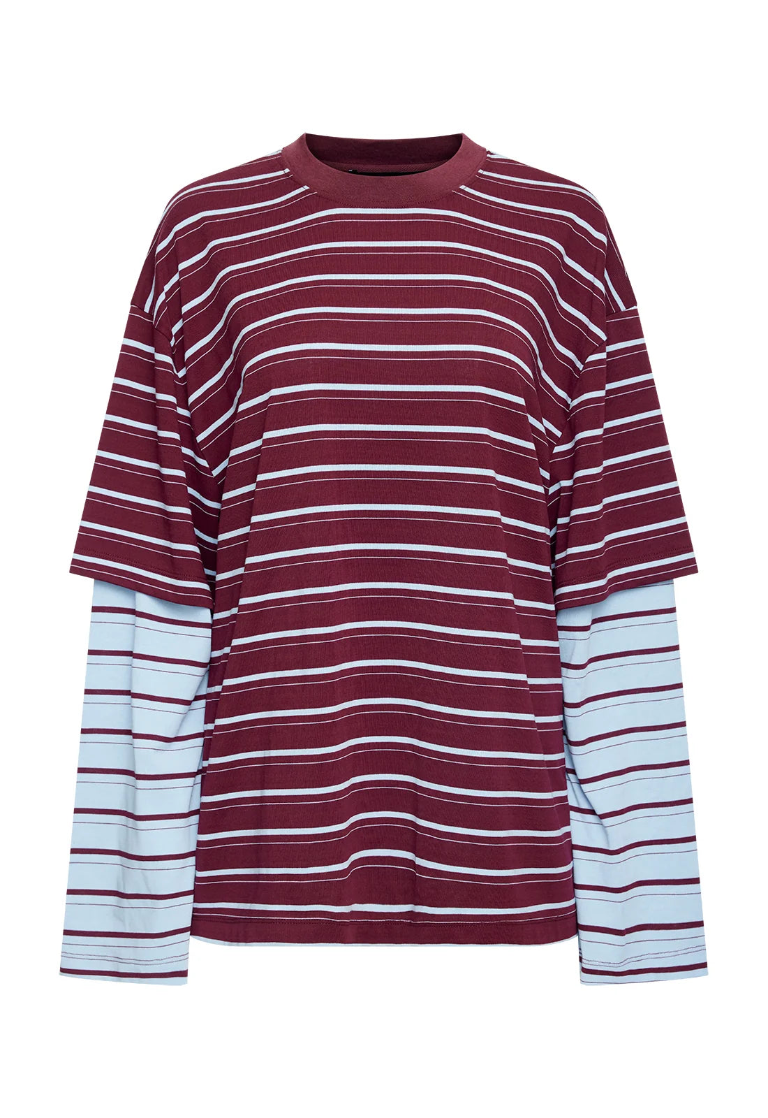Lioness - Bottega Shirt - Burgundy Sky Stripe