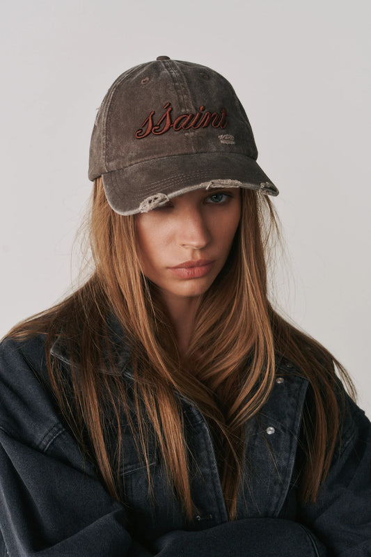 SSAINT - Script Logo Cap - Espresso