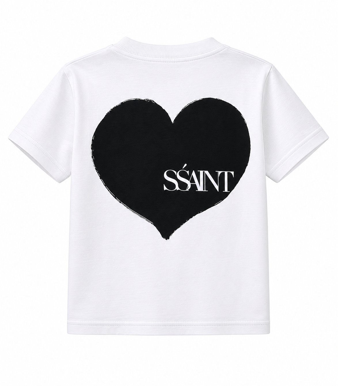 SSAINT - Kids Heart Tee - Black