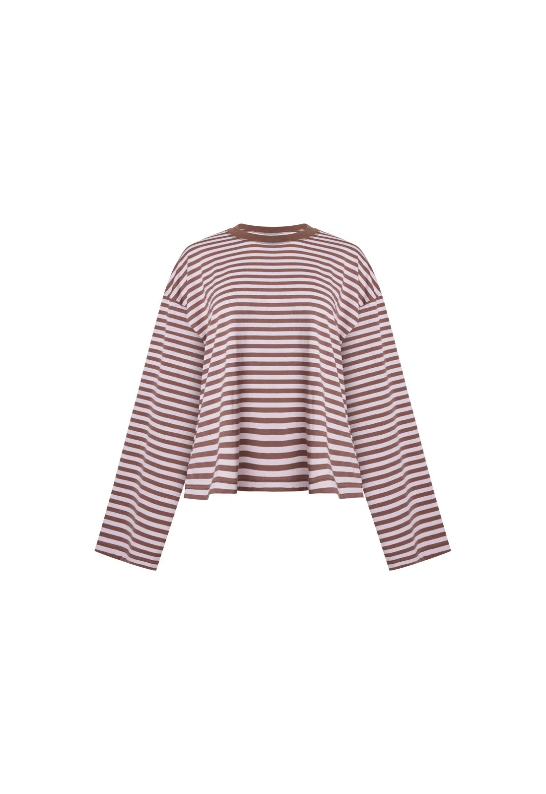 Lioness - Bloom Long Sleeve - Chocolate Blush Stripe