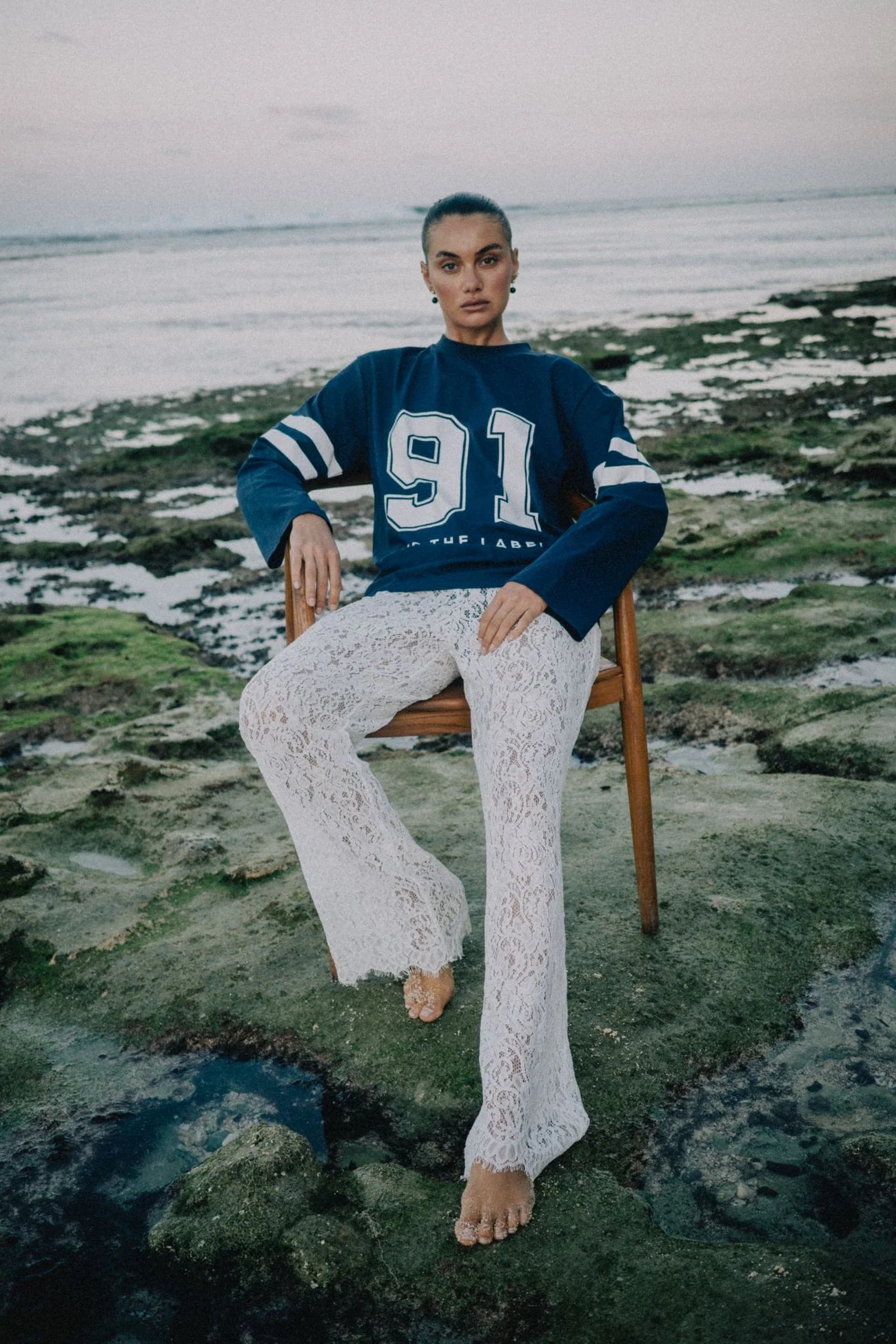 RAEF the label - Shiloh Lace Pant - White