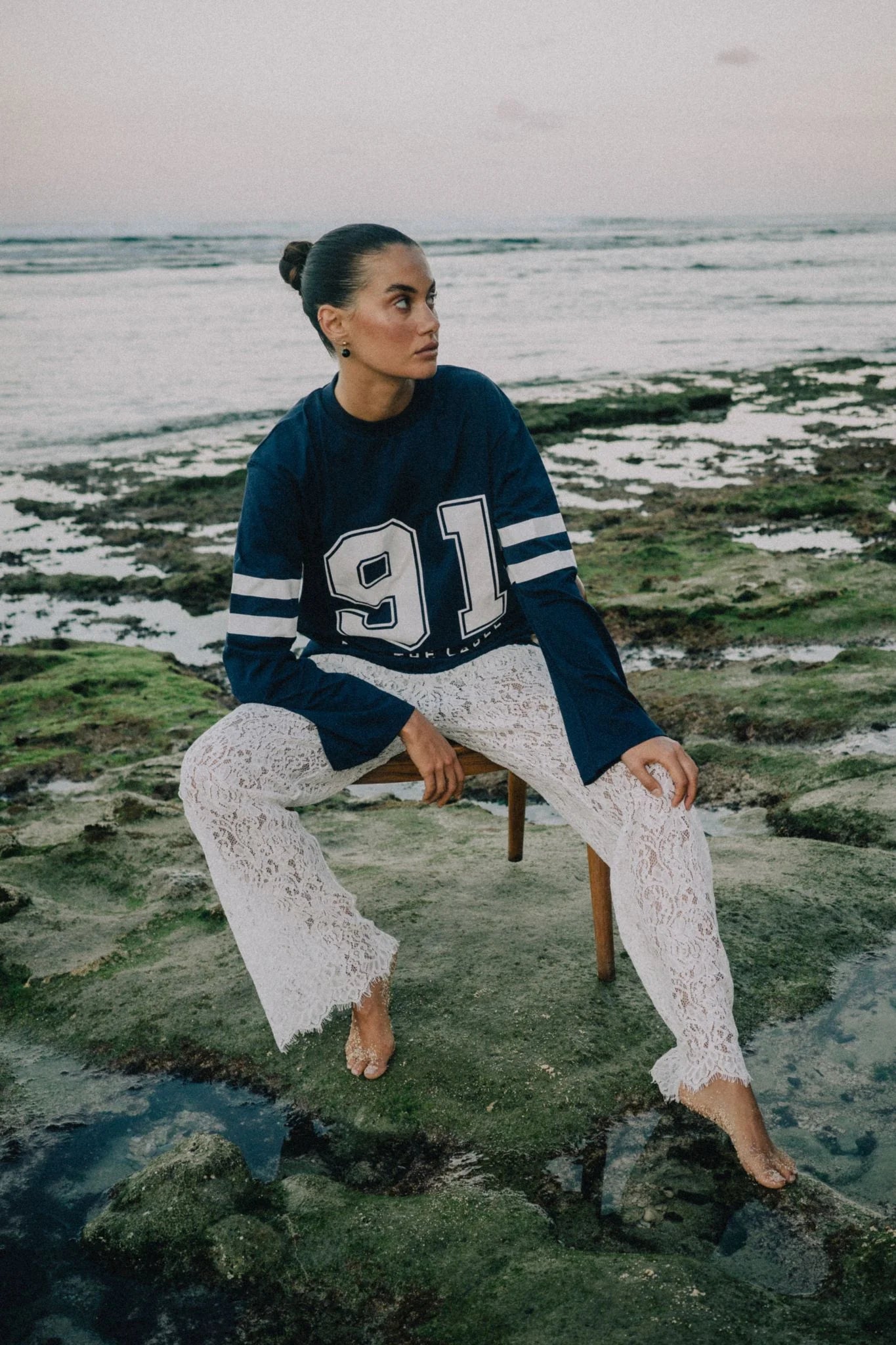 RAEF the label - Shiloh Lace Pant - White