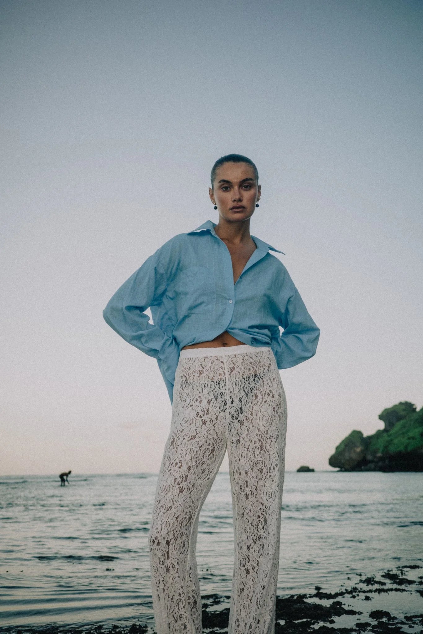 RAEF the label - Shiloh Lace Pant - White