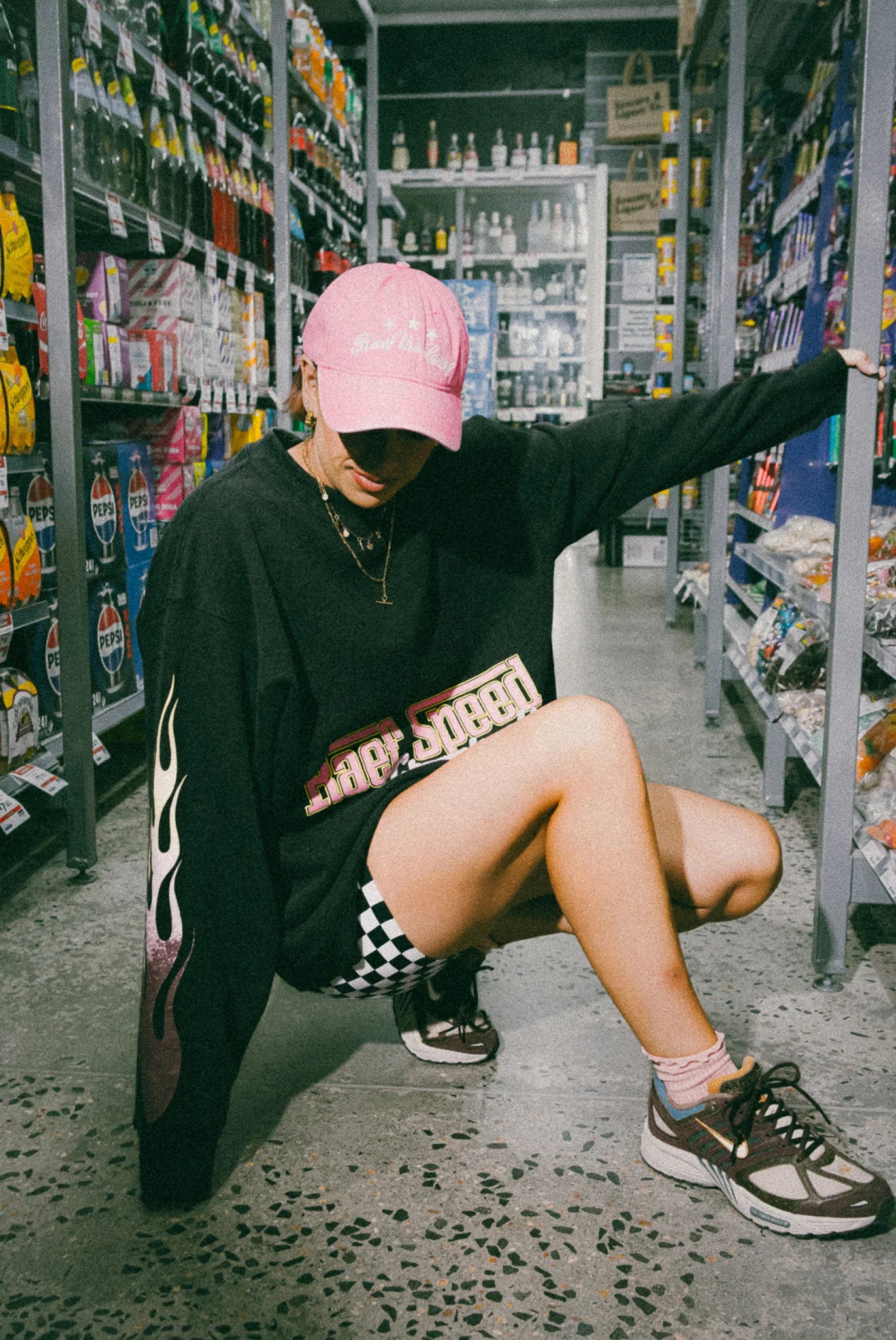 RAEF the label - Kaia Graphic Cap - Washed Pink