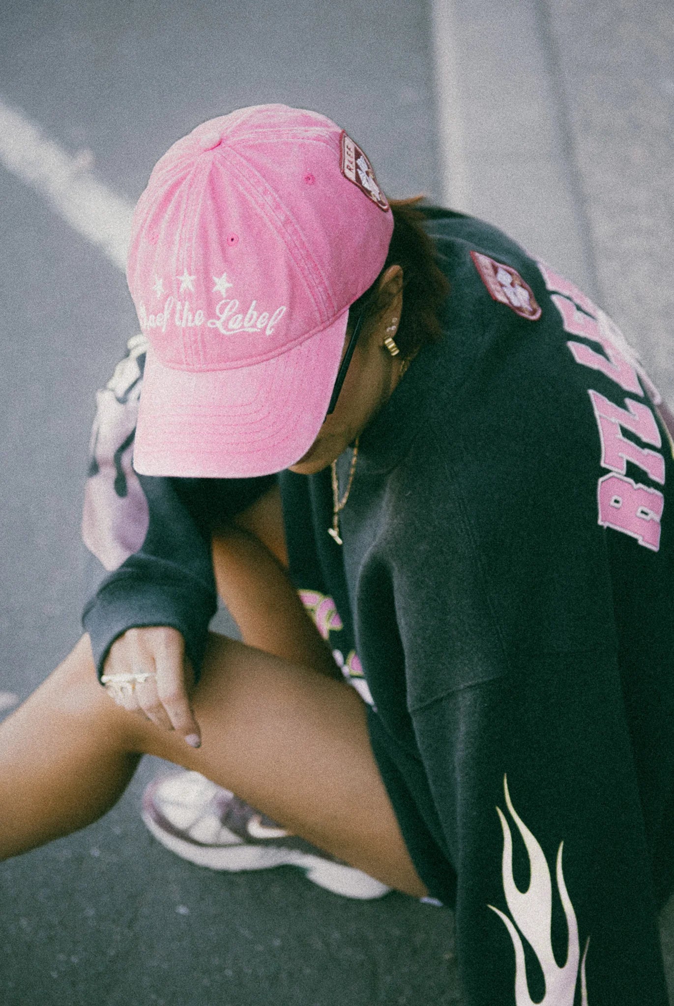 RAEF the label - Kaia Graphic Cap - Washed Pink