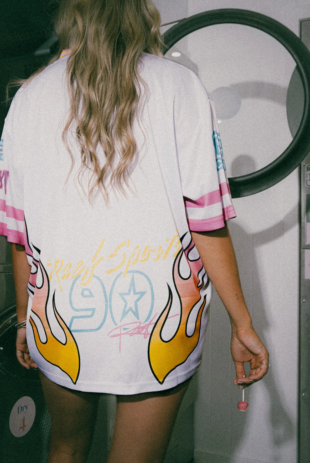 RAEF - Lara Short Sleeve Tee - White/Graphic Print