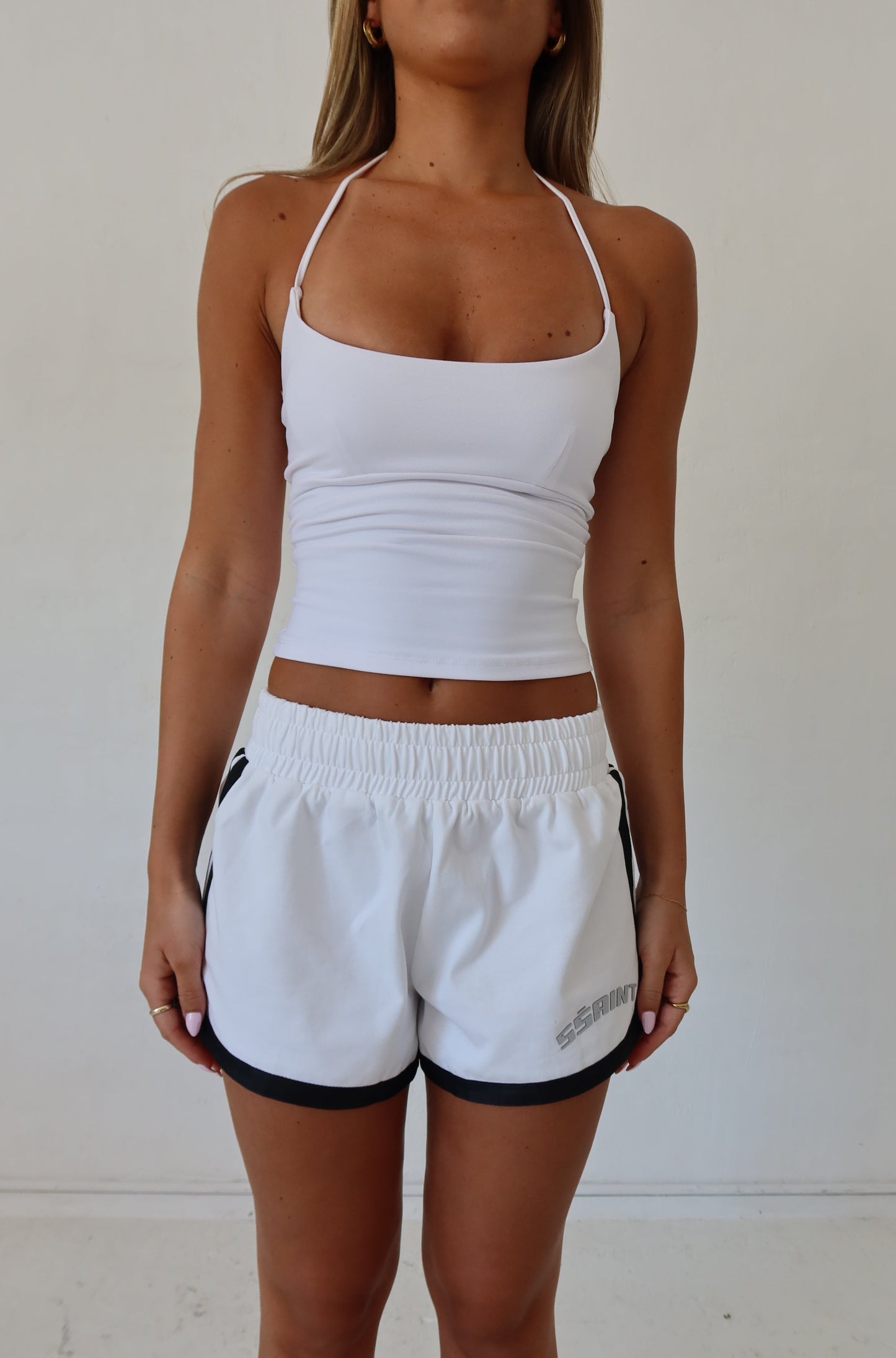 PRE ORDER - SSAINT - Reflective V Shorts - White