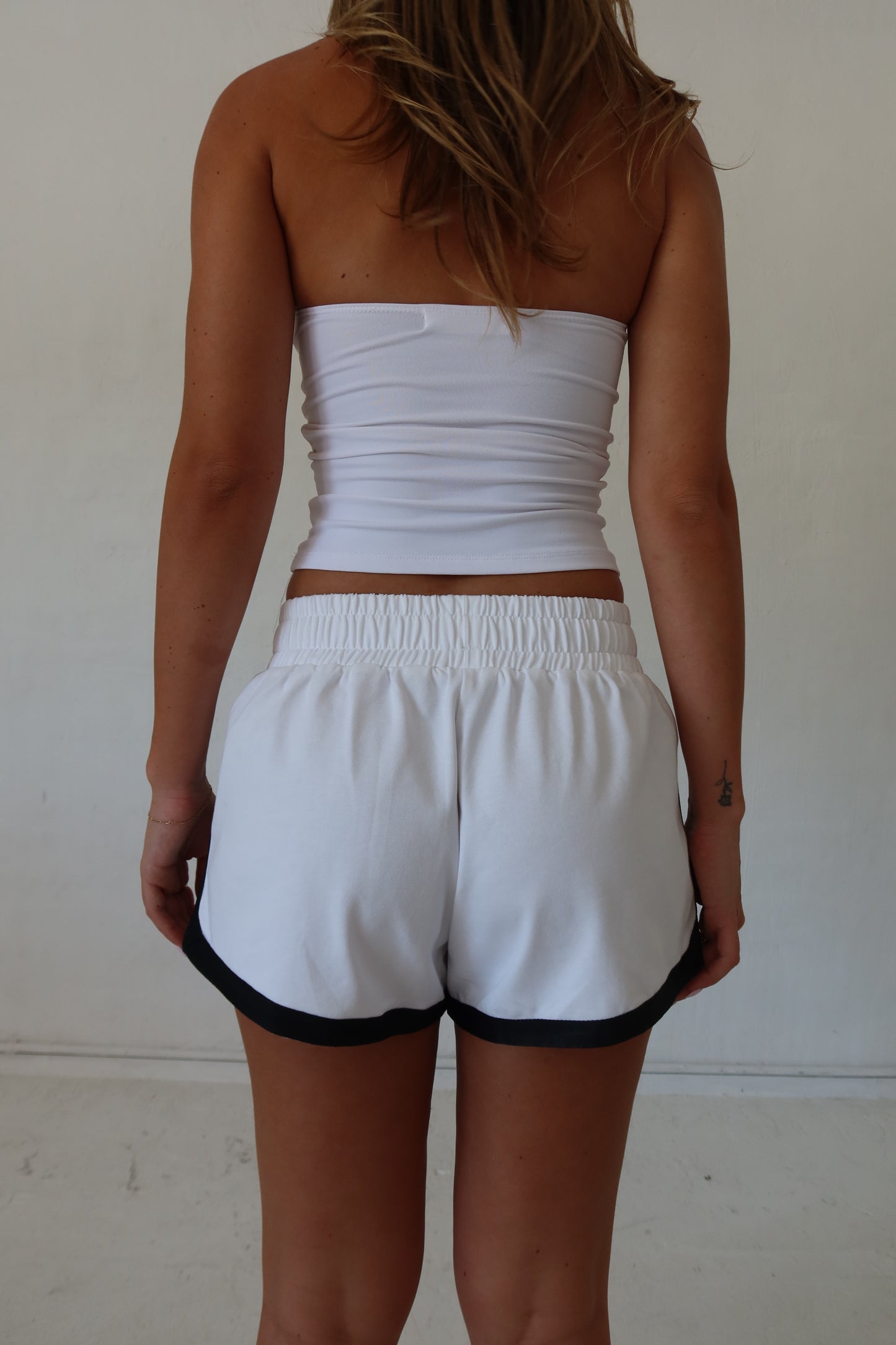 PRE ORDER - SSAINT - Reflective V Shorts - White