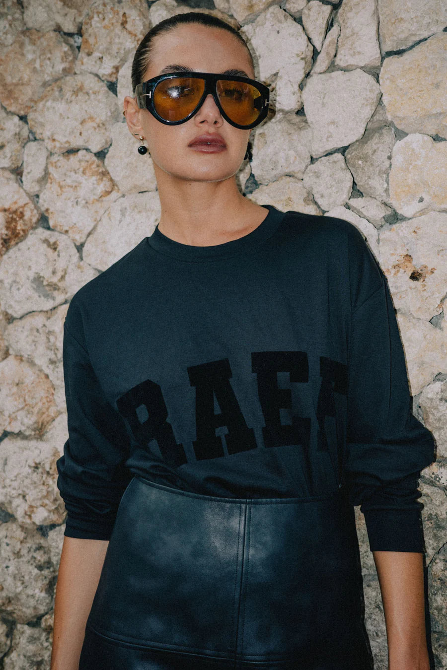 RAEF - Jersey LS Top - Black