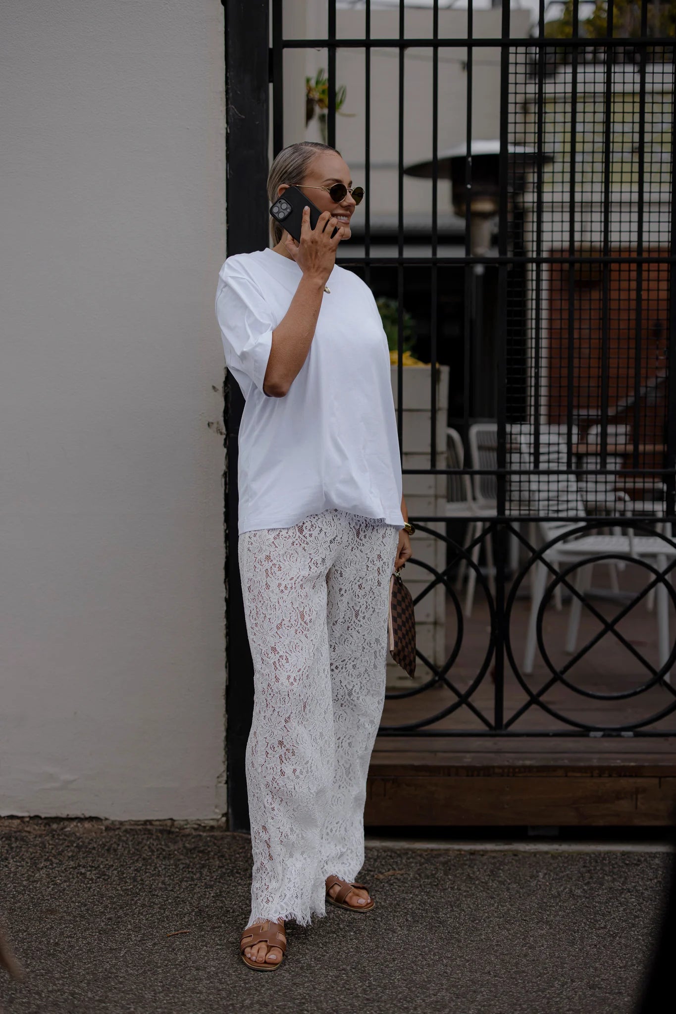 RAEF the label - Shiloh Lace Pant - White