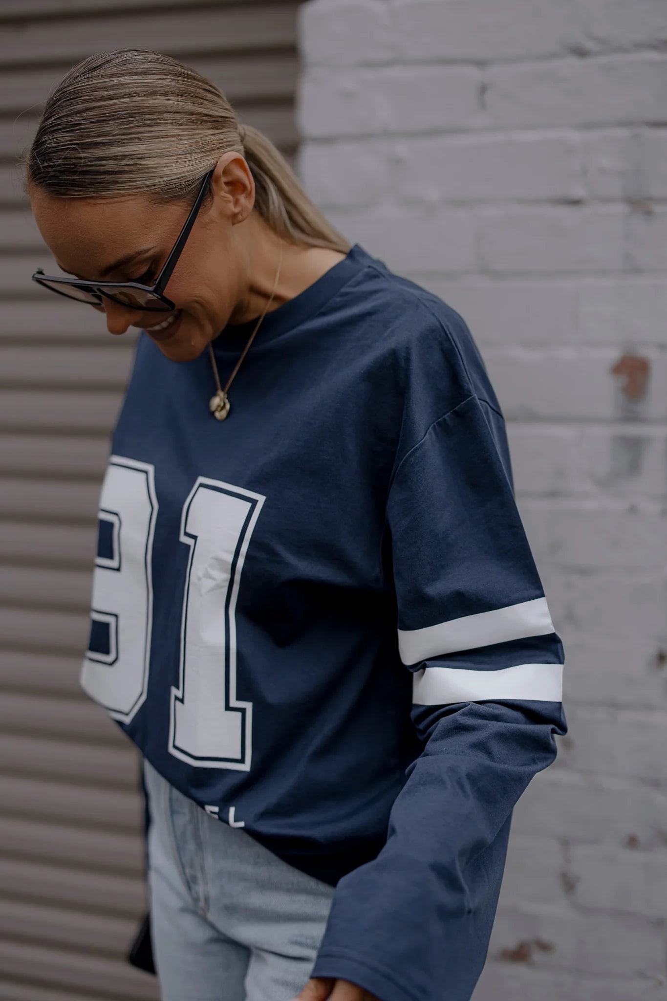 RAEF the Label - Jersey 91 Longsleeve Top - Navy