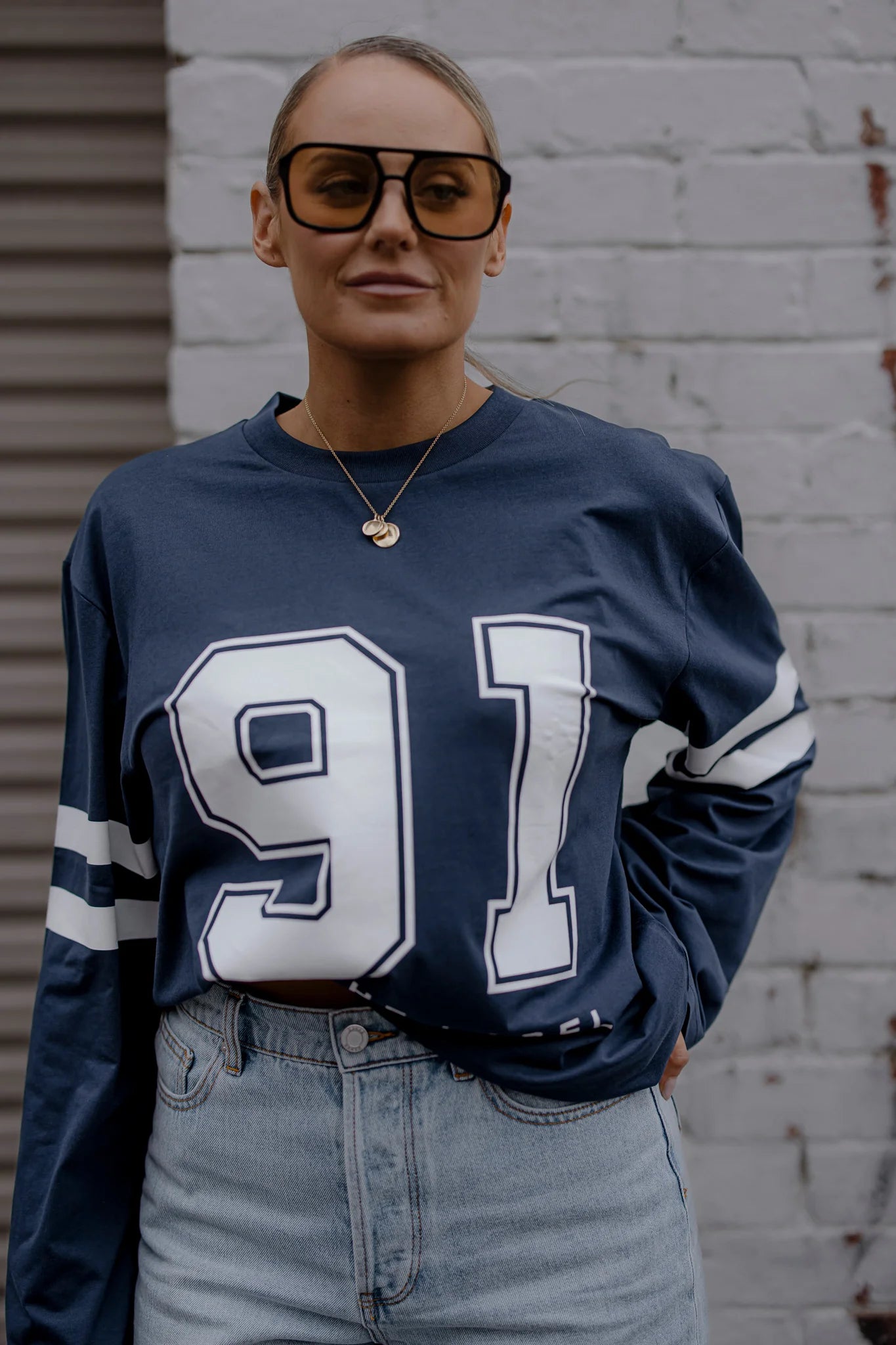 RAEF the Label - Jersey 91 Longsleeve Top - Navy