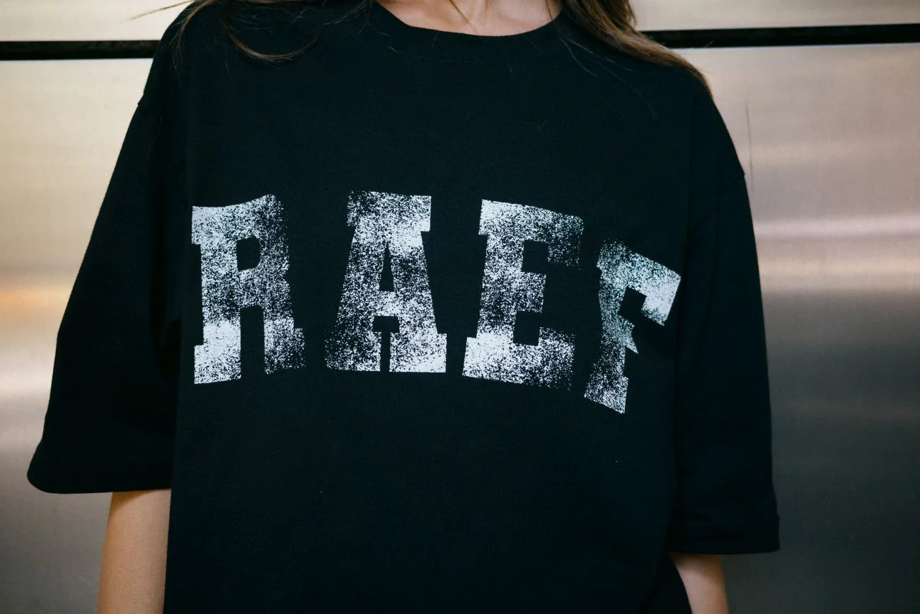 RAEF - Ella Boyfriend Tee - Vintage Black