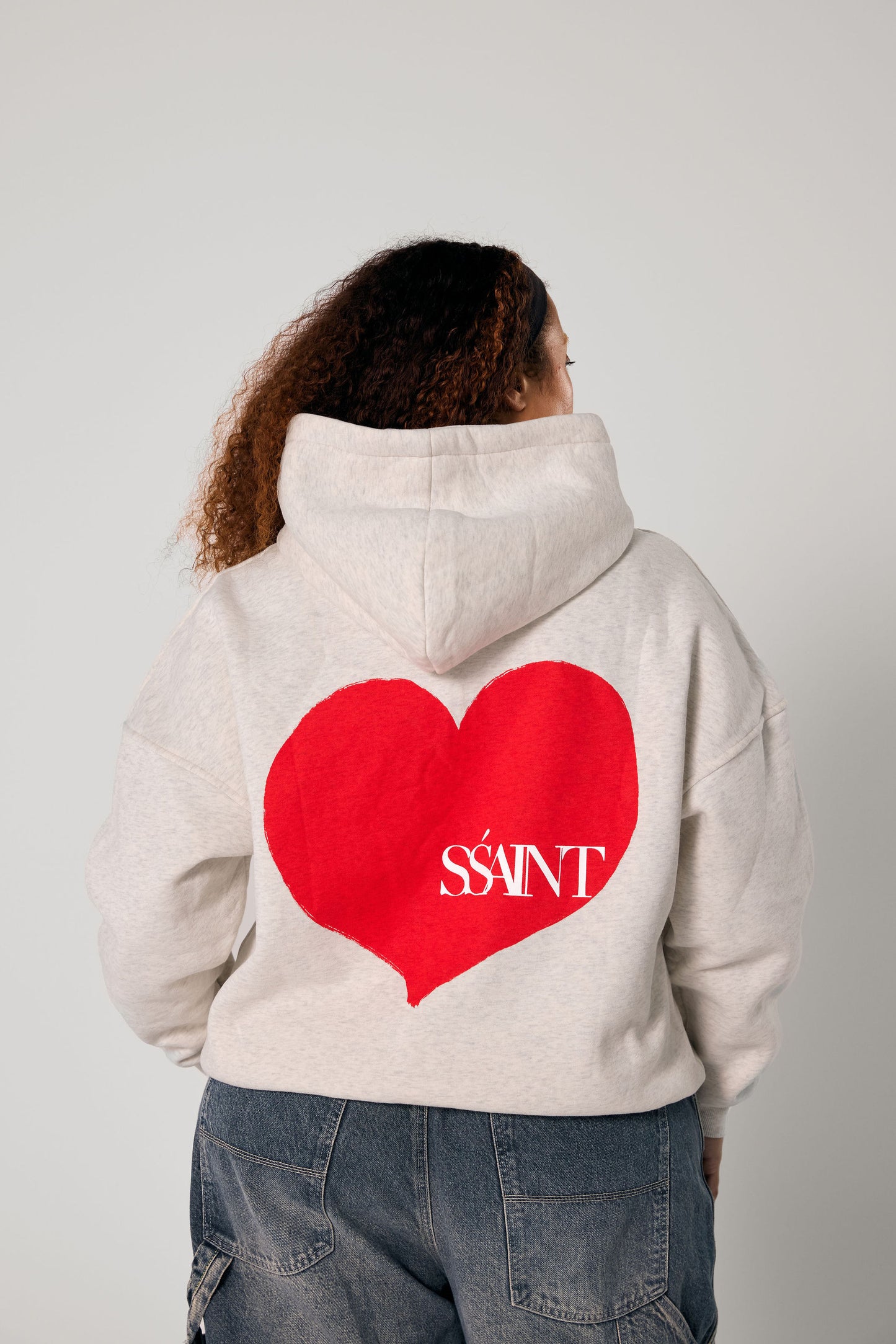 SSAINT - Grey Heart Hoodie