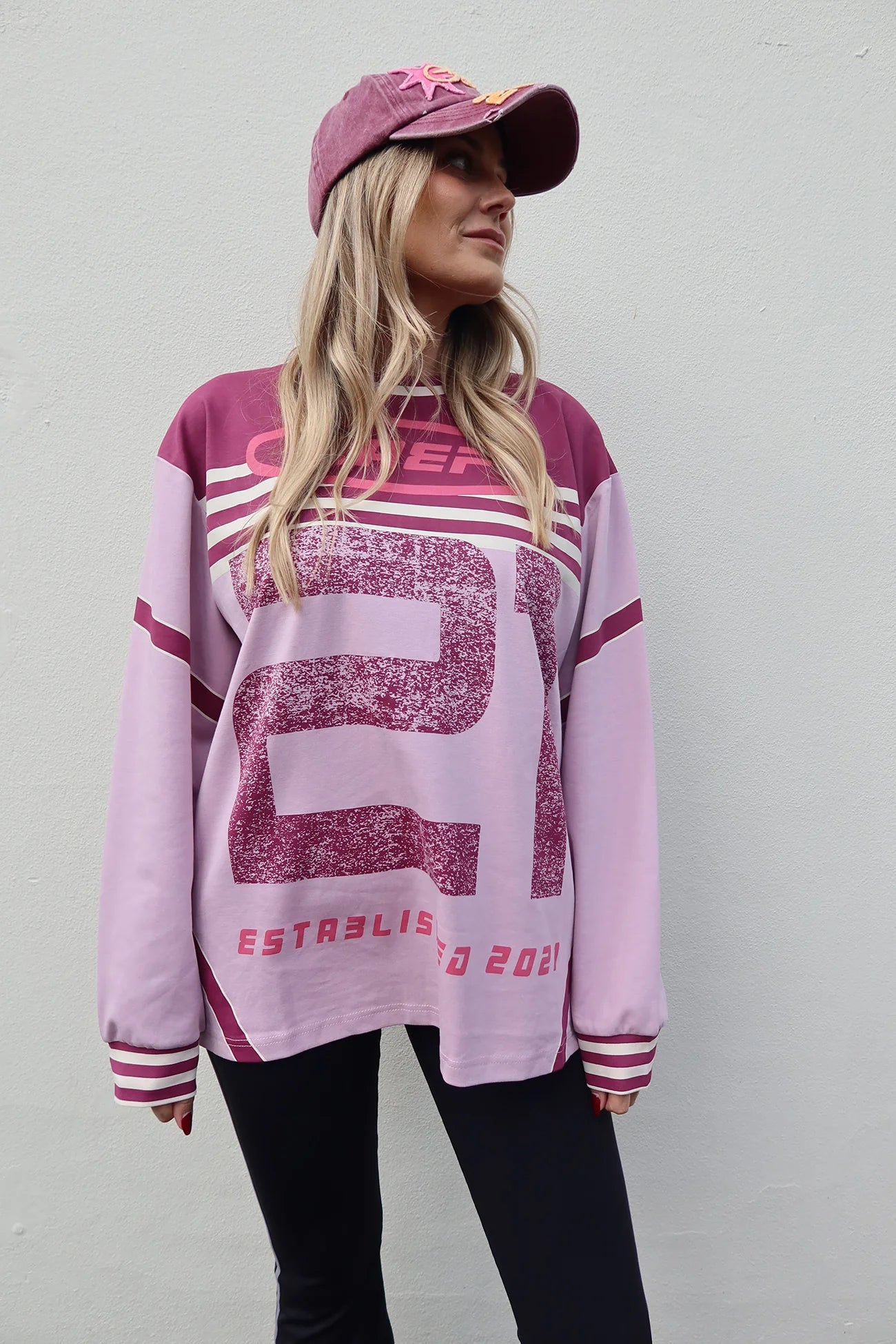 PRE ORDER - RAEF - Asha LS Tee - Dusty Pink Multi