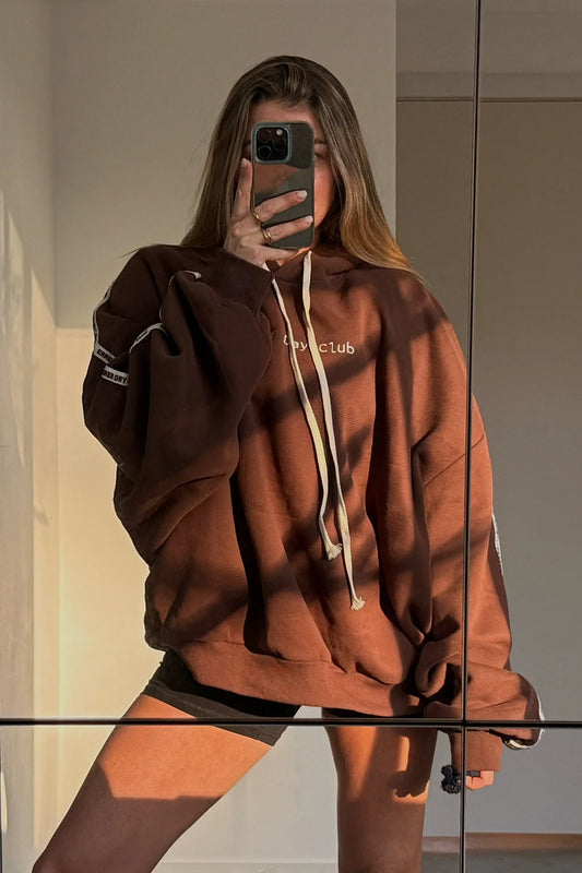 Cloud Racer Hoodie - Chocolate