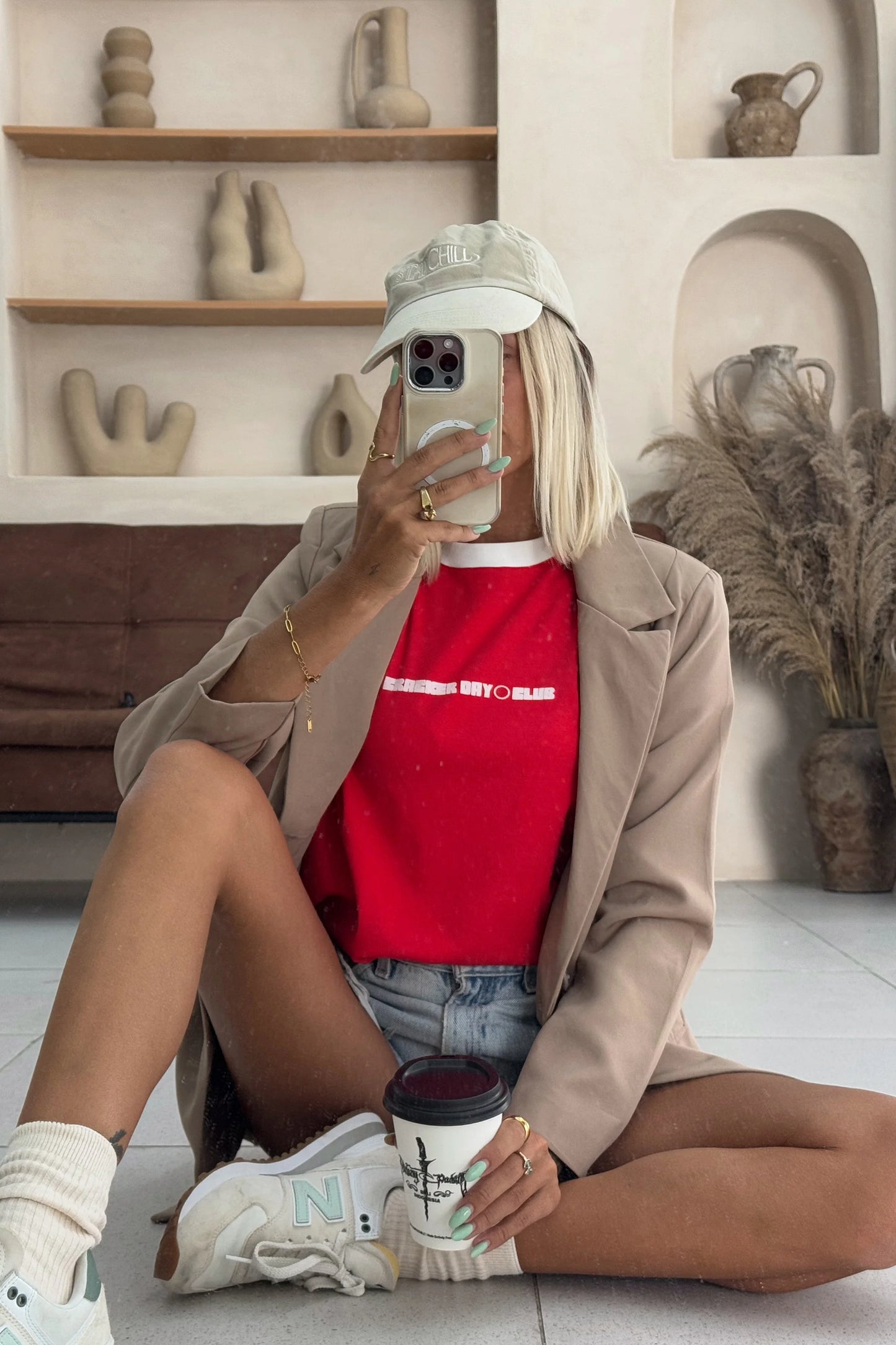 Racer Baby Tee Shirt - Red