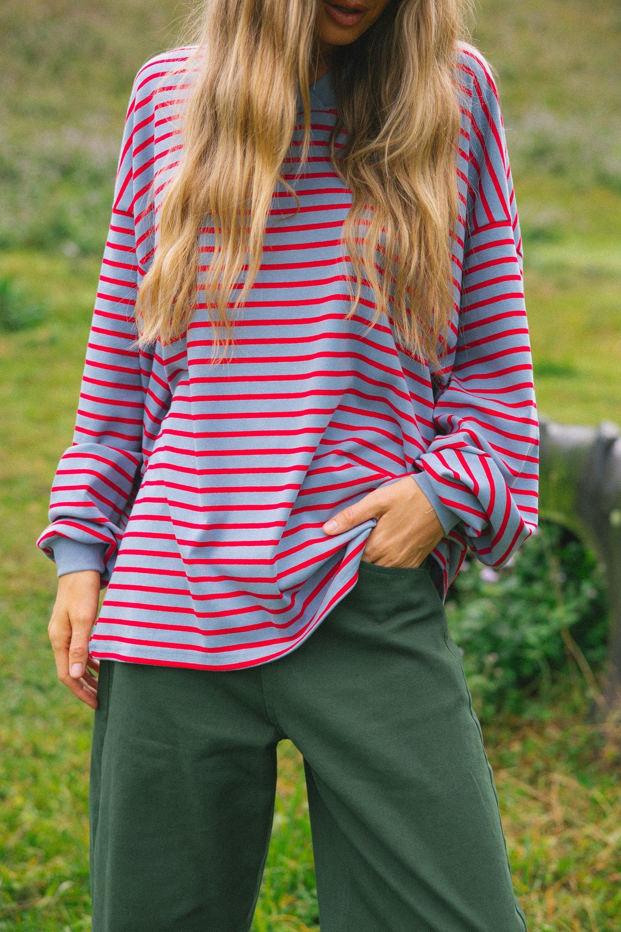 CDC - Nautical Long Sleeve Tee - Cherry
