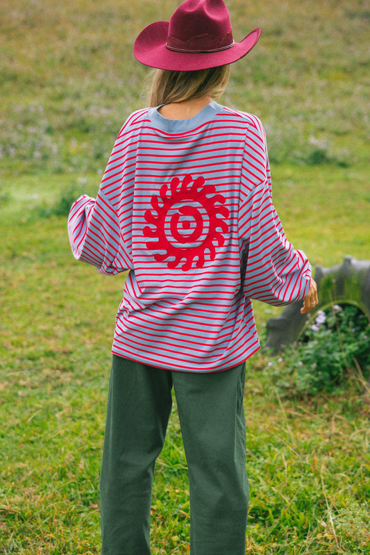 CDC - Nautical Long Sleeve Tee - Cherry