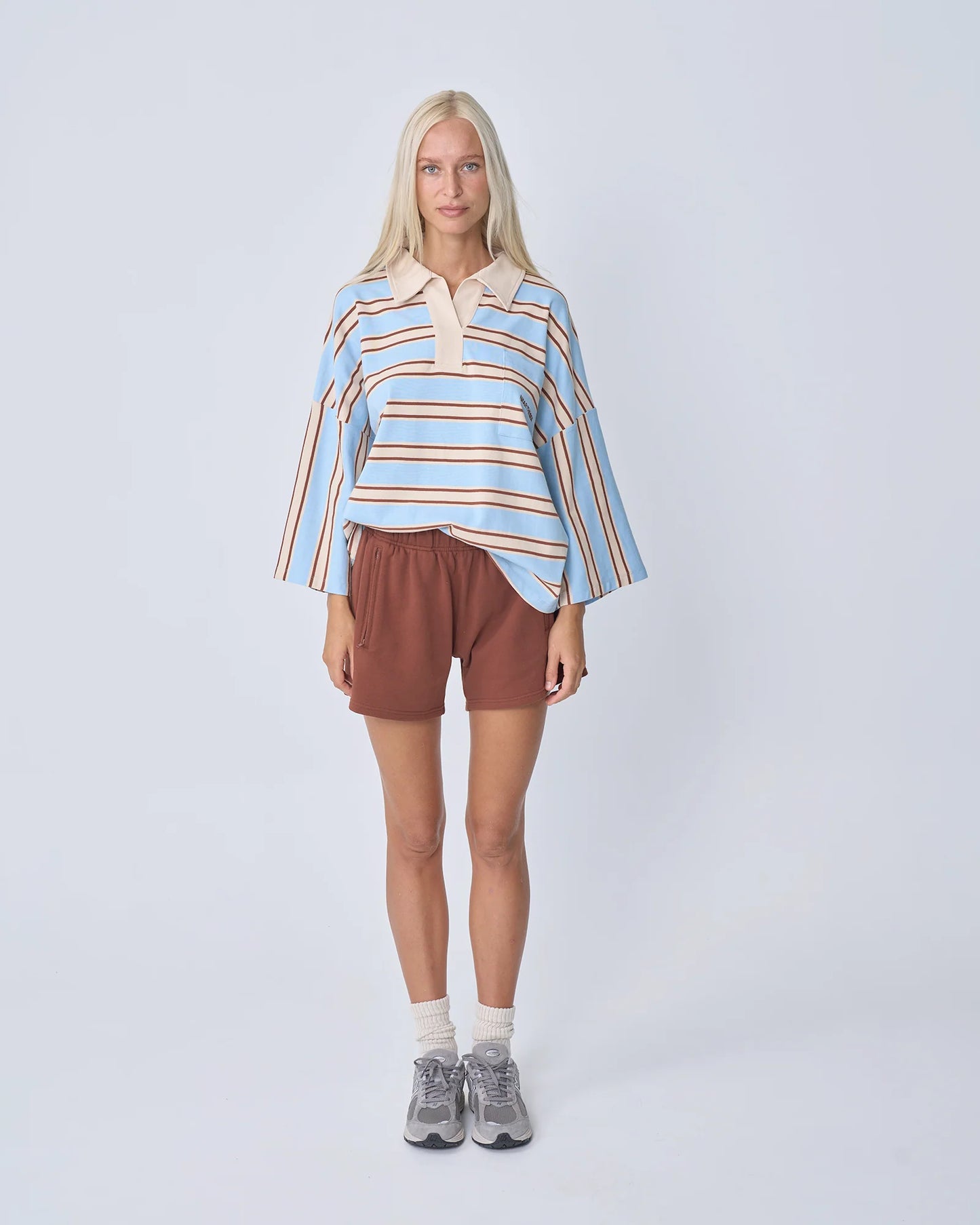 Near The Sea - Oversized Polo - Ocean