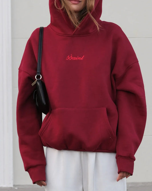 SSAINT - Logo Hoodie Cherry