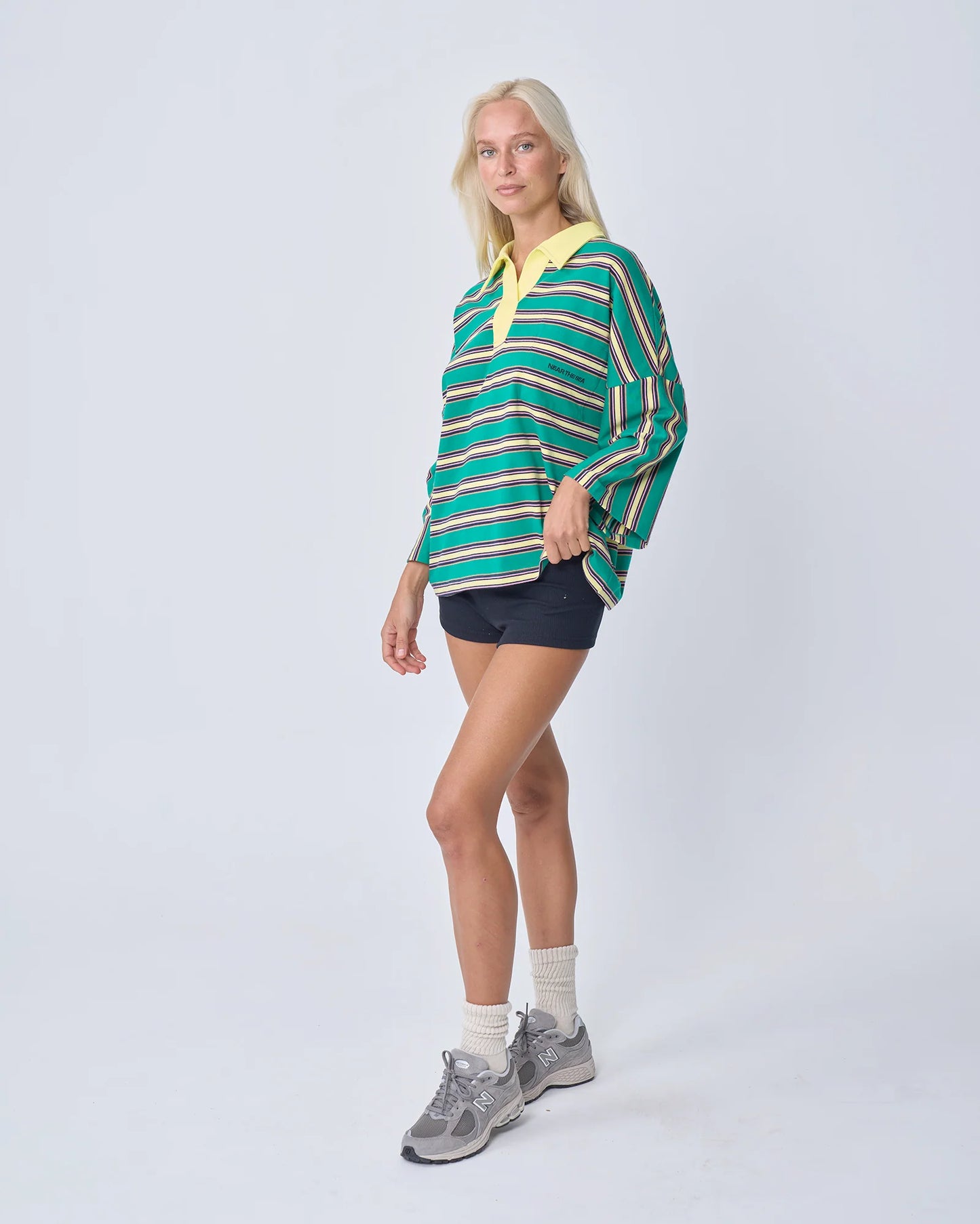 Near The Sea - Oversized Polo - Green