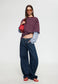 Lioness - Bottega Shirt - Burgundy Sky Stripe