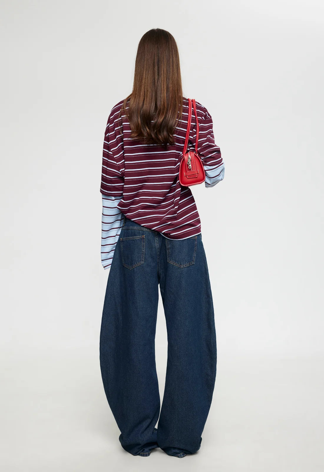 Lioness - Bottega Shirt - Burgundy Sky Stripe