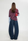Lioness - Bottega Shirt - Burgundy Sky Stripe