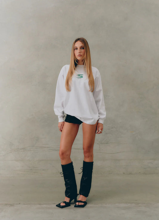 SSAINT - Rebel Long Sleeve - White & Green