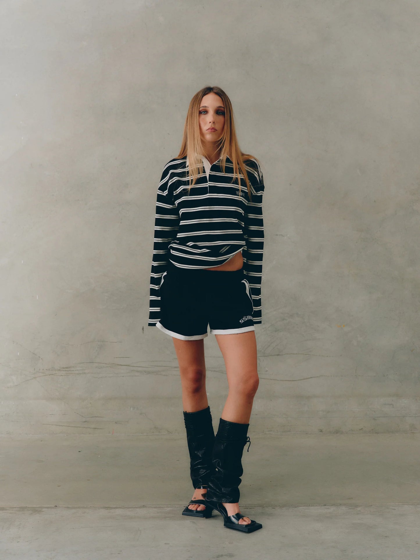 SSAINT - Reflective  V Shorts - Black