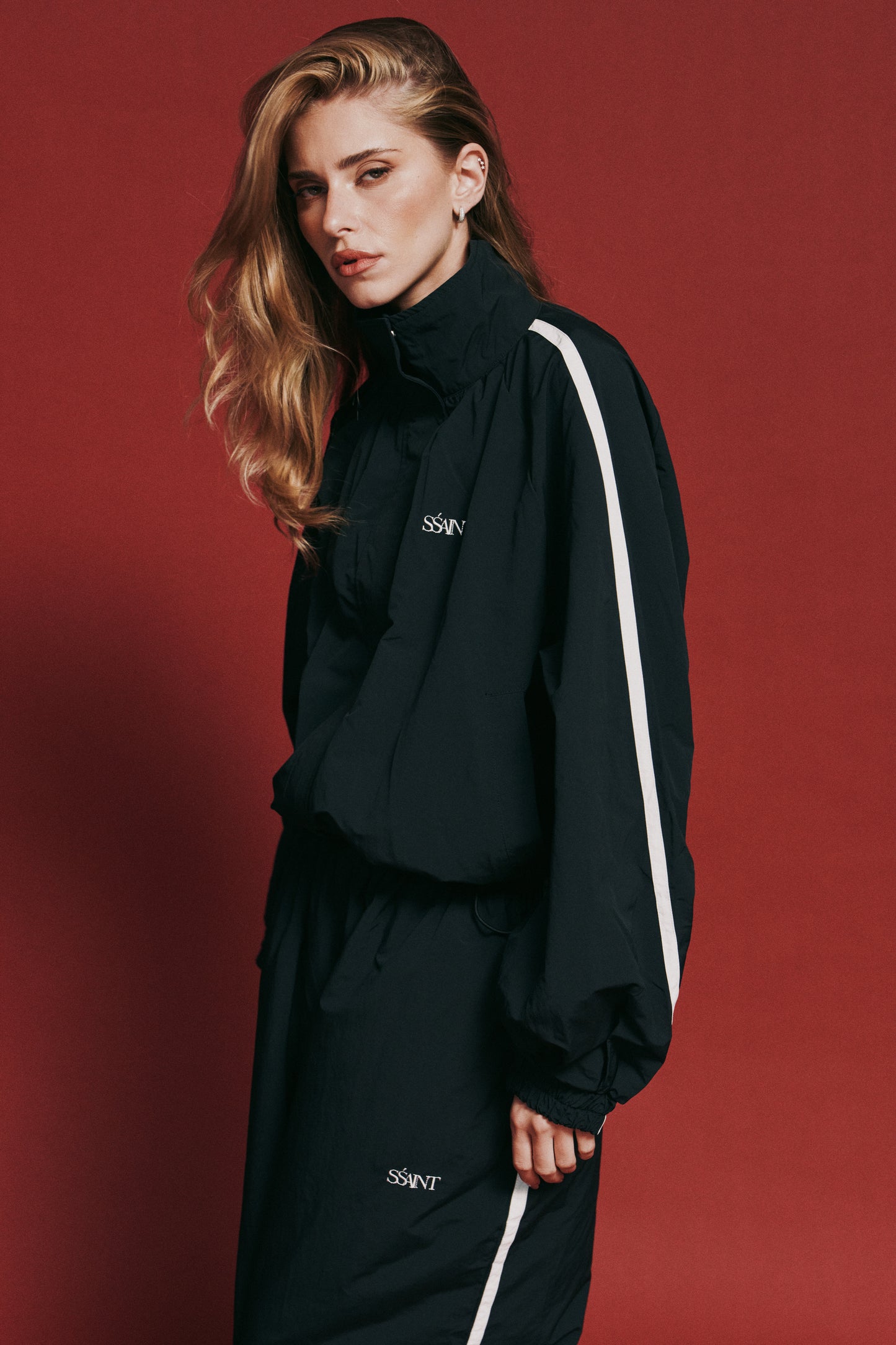 SSAINT - Fight Night Zip Windbreaker - Black
