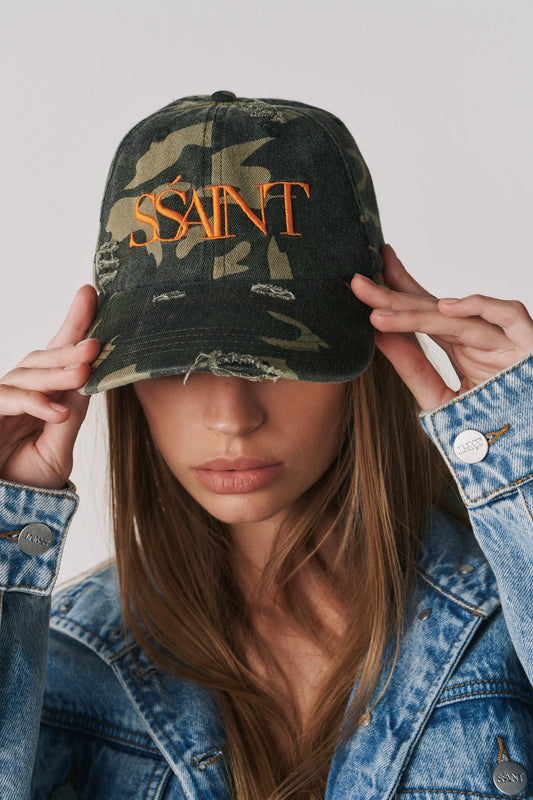 SSAINT - Camo Dad Cap - Orange