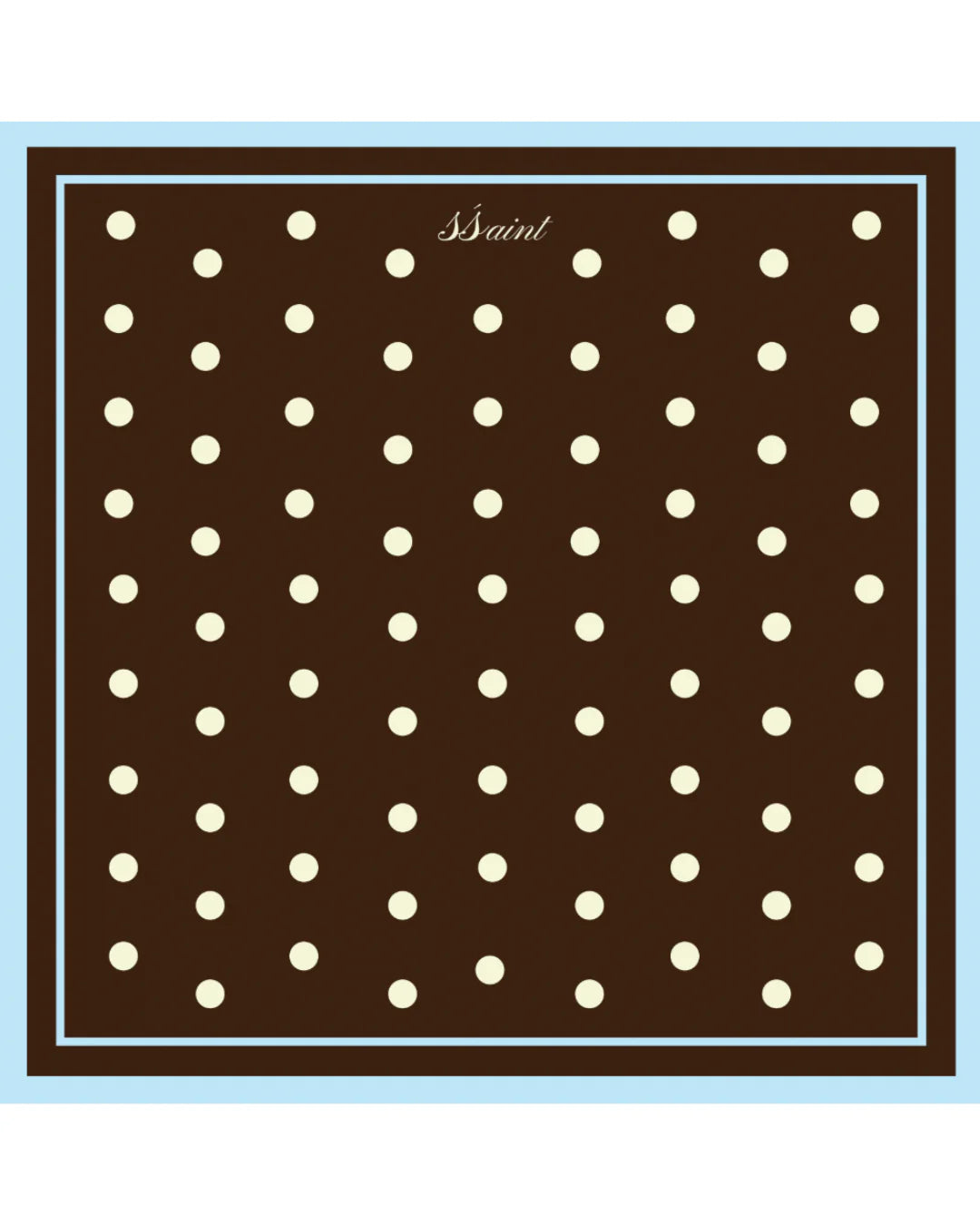 SSAINT - Polka Dot Sarong - Brown & Blue