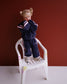 SSAINT - Kids Fleece Crew - Navy & Pink