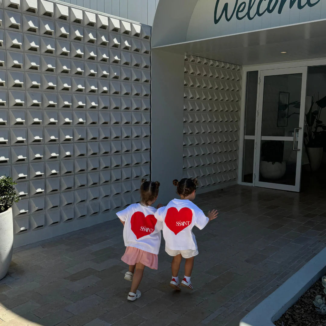 SSAINT - Kids Heart Tee - Red