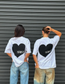 SSAINT - Heart Tee Black Matching Set