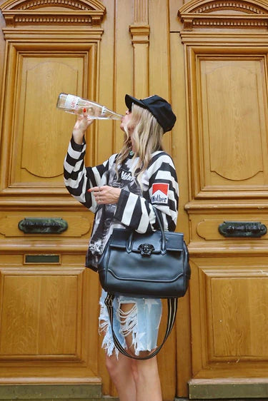 Happy Little Mother - Mother Racing Striped Mesh Tee