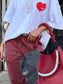 SSAINT - Heart Tee: Red