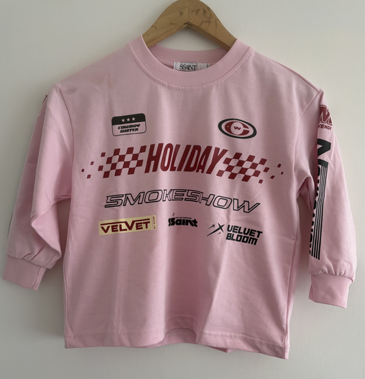 SSAINT - Kids/Youth Signature Moto Tee - Pink