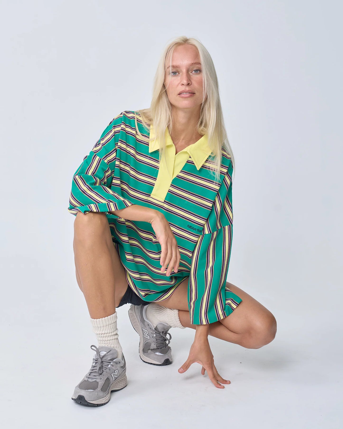 Near The Sea - Oversized Polo - Green