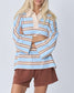 Near The Sea - Oversized Polo - Ocean