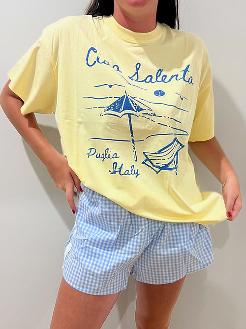 By Frankie - Yellow Ciao Salento Tee