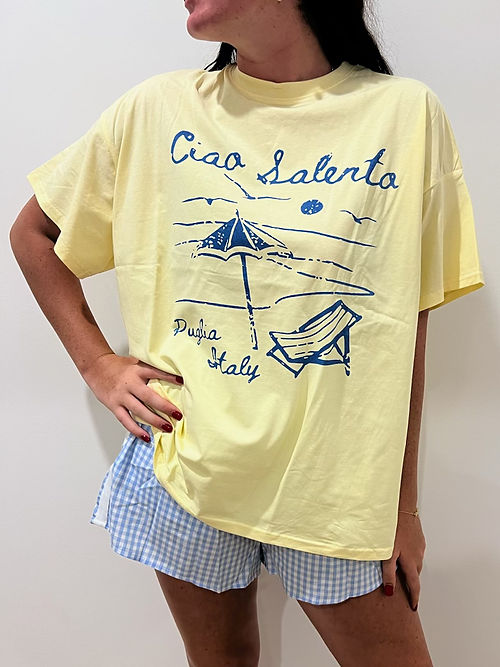 By Frankie - Yellow Ciao Salento Tee