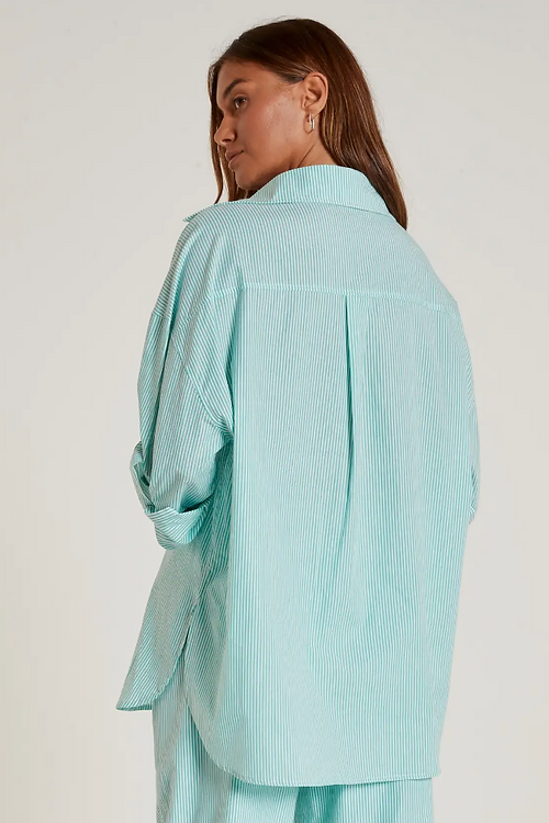 All Fenix - Lucia Striped Shirt - Green