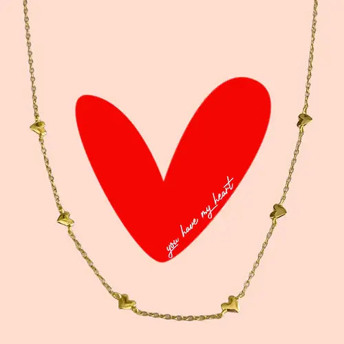 Wild Cactus & Co - Chain of Hearts Necklace