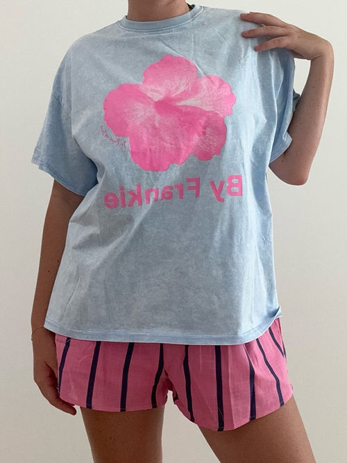 By Frankie - Blue/Pink Hibiscus Set