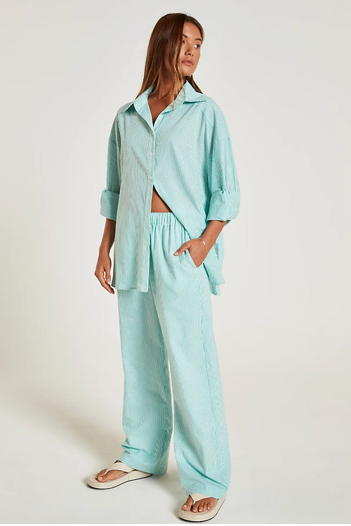All Fenix - Lucia Striped Pants - Green