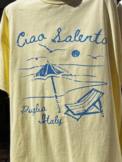 By Frankie - Yellow Ciao Salento Tee